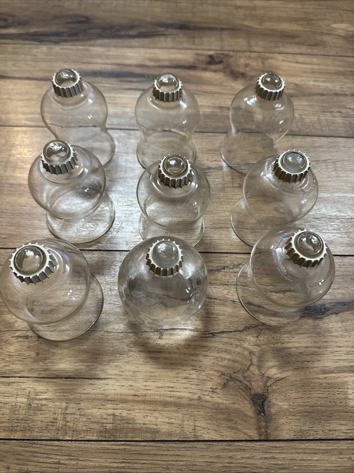 Cups With Rubber Covered Peg Bottoms