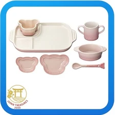 Le Creuset Tableware Set Children's Baby Tablewear Set Milky Pink Heat Purchase