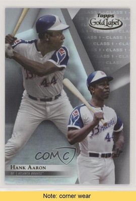 2018 Topps Gold Label Class 1 Hank Aaron #5 HOF READ e8o