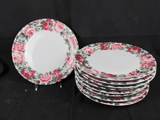 (8) Block Spal Portugal ROSE GARDEN Dinner Plates 10 1/2"