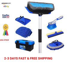 62 Inch Car Wash Brush with Long Handle Chenille Microfiber Microfiber Mop Kit