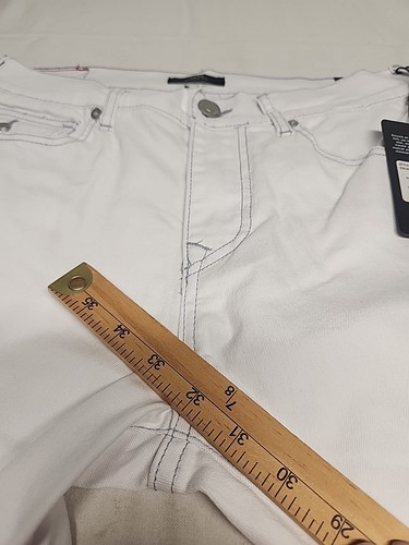 *NWT* $159 MSRP True Religion GENO Relaxed Slim Men's Optic White Jeans 31 x 32 - Picture 10 of 11