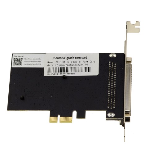 Carte Contrôleur PCIe série RS232 DB9 8 Ports CHIPSET ASIX AX99100 - 第 4/5 張圖片