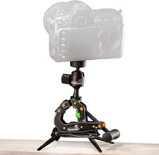 Camera Clamp Mount Tabletop C Clamp Mount Stand with Phone Holder, 360 Rotatable