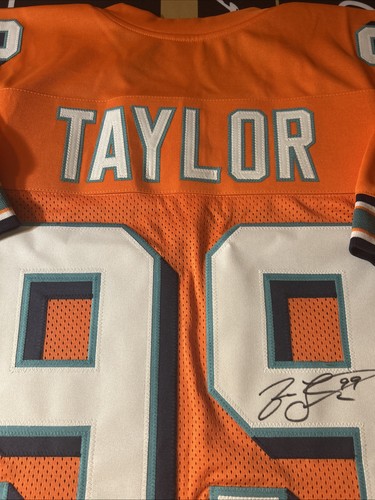 JASON TAYLOR MIAMI DOLPHINS SIGNED AUTOGRAPH AUTO NFL JERSEY JSA COA - S04 - Picture 5 of 6