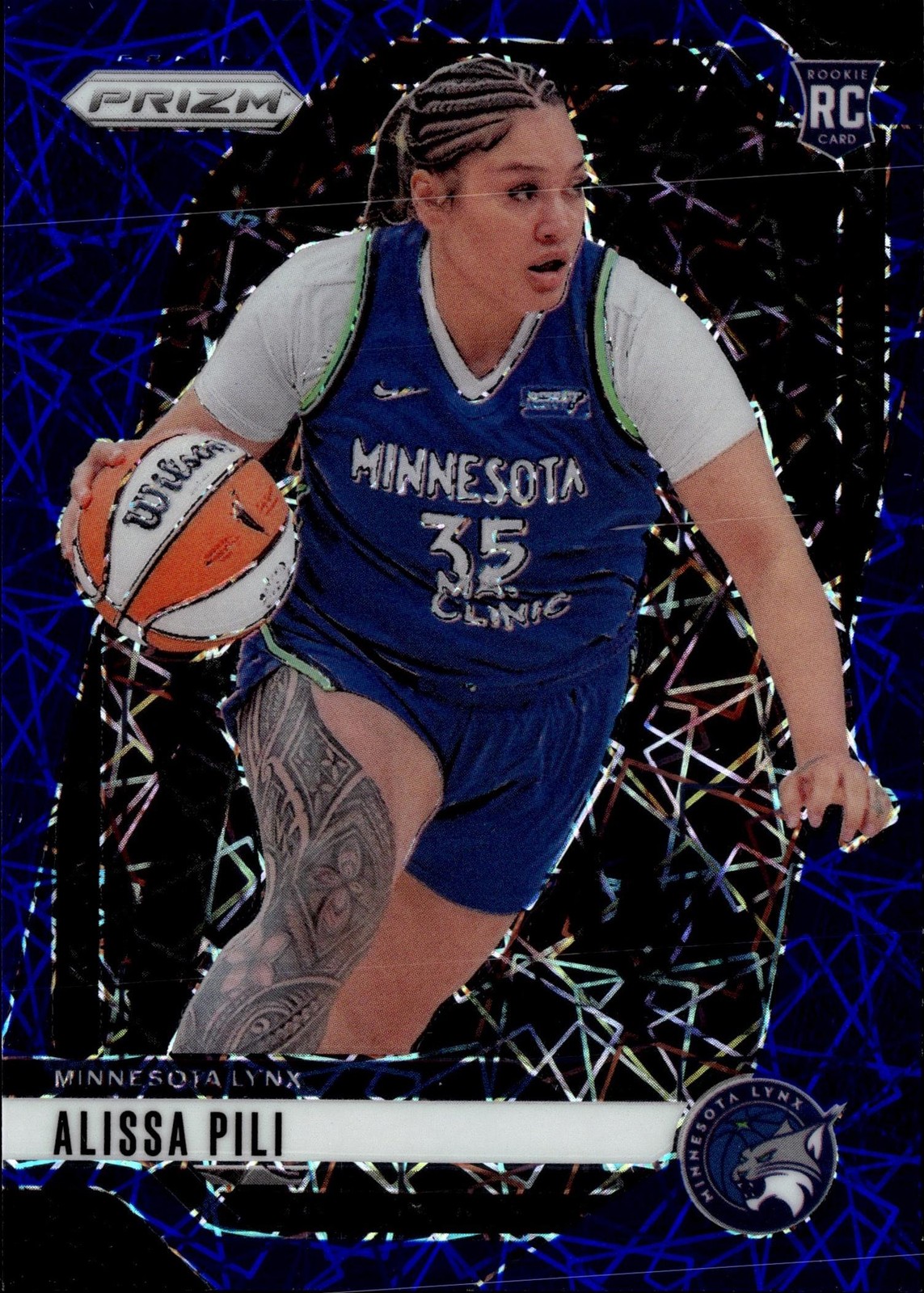 2024 Panini Prizm WNBA Blue Velocity Prizms Alissa Pili Rookie Card #83