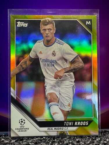 2021-22 Topps UEFA Champions League Toni Kroos Gold Refractor /250 #13