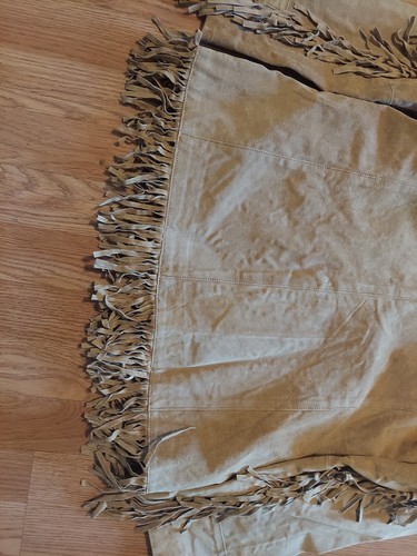 Brandon Thomas Suede Jacket Womens Sz Medium Tan Western Fringe Rodeo (Read) - Picture 10 of 11