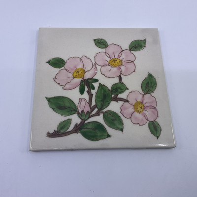 Franciscan Desert Rose Trivet 6  X 6 