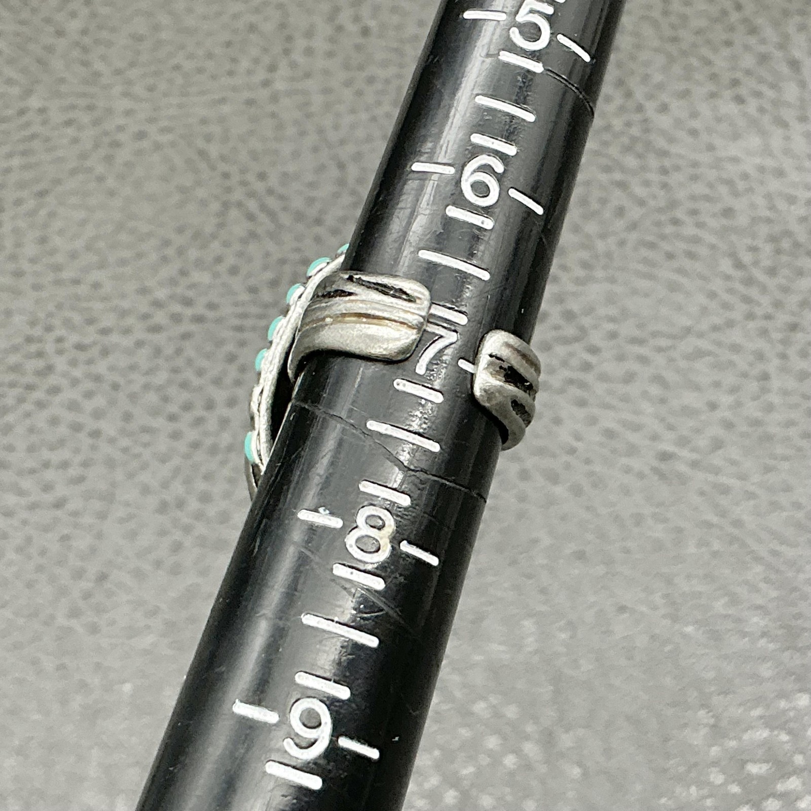 Chico's Statement Ring Size 7 Turquoise Cluster S… - image 3