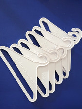 American Girl Doll Clothing Hangers Lot of 6 White Plastic for Play