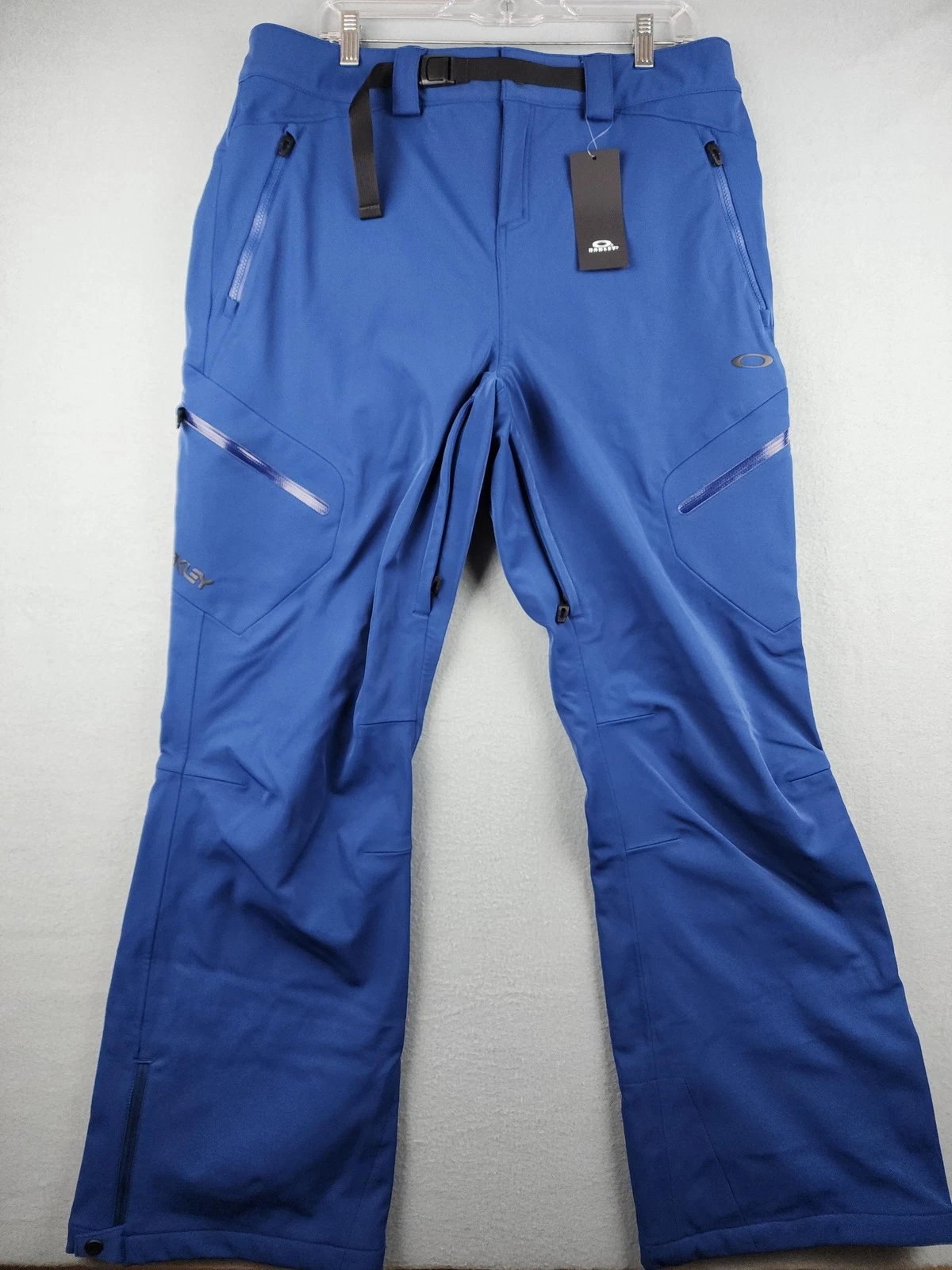 Oakley Snow Pants Womens XL Blue Soft Shell 10K Performance Ski Snowboard $240