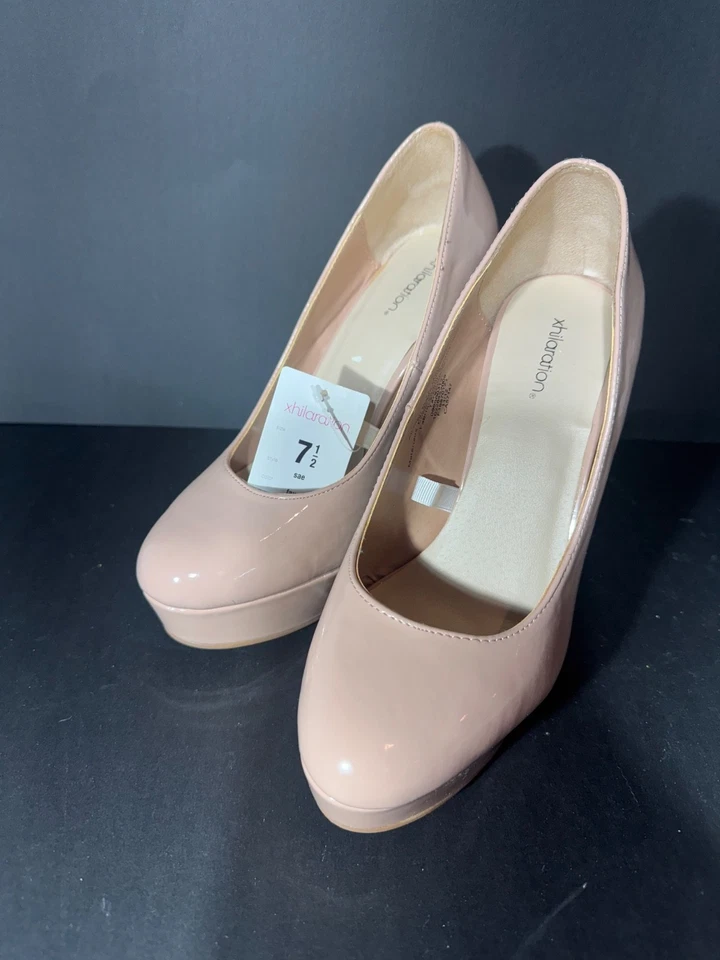 Xhilaration Sae Fawn charol aguja punta redondeada EE. UU. para mujer talla 7,5 Foto 2 de 4