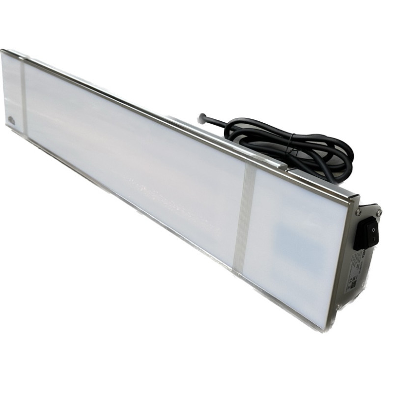 Chauffage infrarouge 1500W blanc en verre vitro radiant Linea