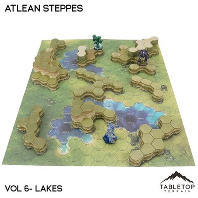 Lakes Compatible Map Hill Sets - Atlean Steppes - Small Scale Mech Wargame