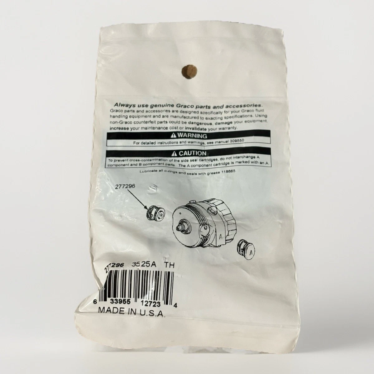 Graco B Side Seal Cartridge Repair Kit 277296 photo 2