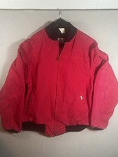 Vintage Carhartt JR170 XLT Red Bomber Santa Fe Made In The USA Rare 100 Years