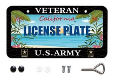 Veteran Us Army Design License Plate Frame Army Decorative Frames Veteran Us Army Design License Plate Frame Army Decorative Frames