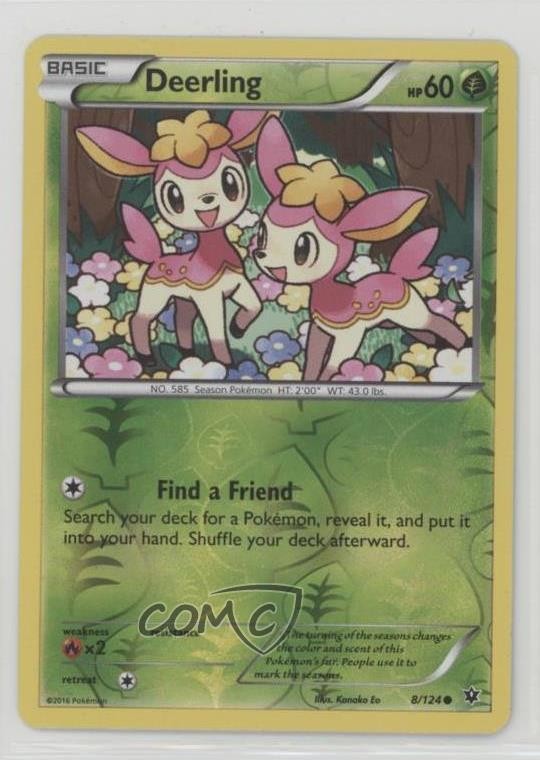 Deerling Reverse Foil Pokemon XY Fates Collide #8