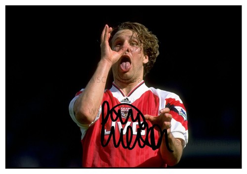 12556. Paul Merson Signed Pictures (A4 Prints) Arsenal England Villa Boro Pompey