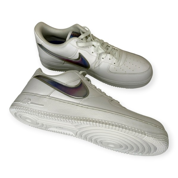 Hombre 11.5 Nike Air Force 1 Low Oversized Holographic Swoosh Zapatos A02441-101 2019 2