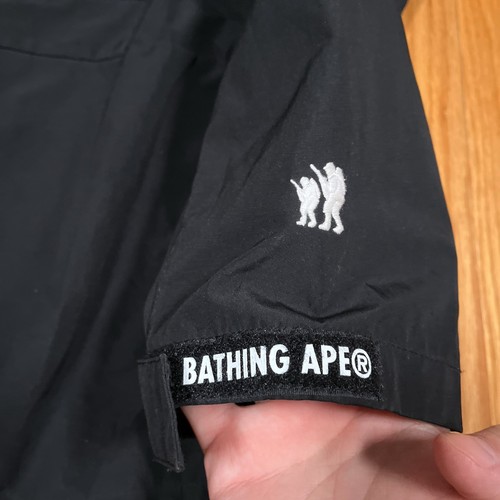 A Bathing Ape Aape Extra Large Hooded Black Bape AAPENOW Unvs Jacket Zip Up - Picture 7 of 16