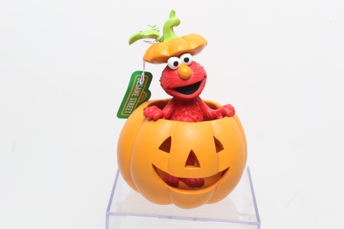 Sesame Street Halloween Pumpkin Figurines Elmo Oscar Cookie Monster Sets Of 3 - Picture 3 of 15