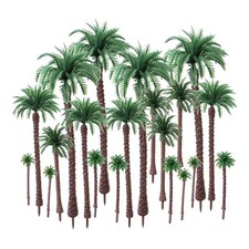 Palm Tree Model Trees, Miniature Palm Trees Fake Plastic Trees with No Stands fo