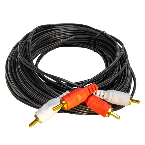 SHIELDED DUAL 2 RCA AUDIO DUBBING CABLES 50' FT FOOT STEREO TV AUDIO PATCH CORD  - Picture 6 of 7