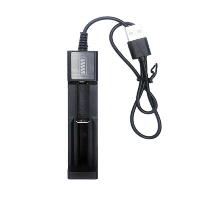 3.7V Wiederaufladbare Li-Ion Akkus Batterie Akku Ladegerät LED-Anzeige USB DA