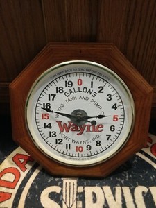 WAYNE TANK & PUMP CO. GASOLINE DISPENSER WALL CLOCK CUSTOM MADE, MANCAVE. GARAGE