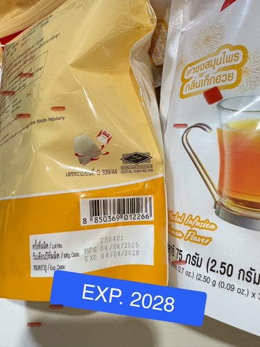 12X FITNE Tea Chrysanthemum Herbal Detox Drink Thai Slimming Shape Good Burn - Picture 6 of 20