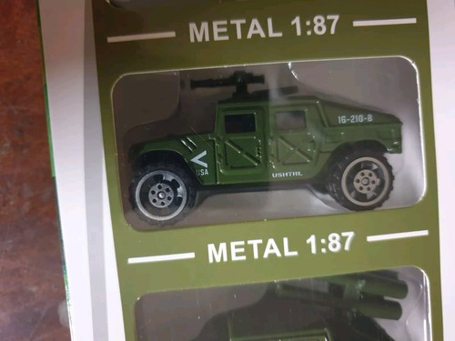 Set of 6 Super Die Cast Military Vehicles 1:87 Scale Battle of Valor Collection - Picture 4 of 11