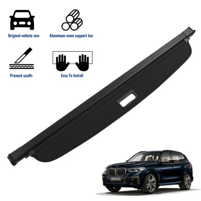 For 2019-2024 BMW X5 Black Retractable Trunk Cargo Cover