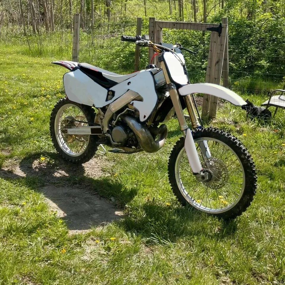 Plastic Kit Body Updated Complete Black For Honda 1997-1999 CR125R CR250 CR250R - Image 3 of 4