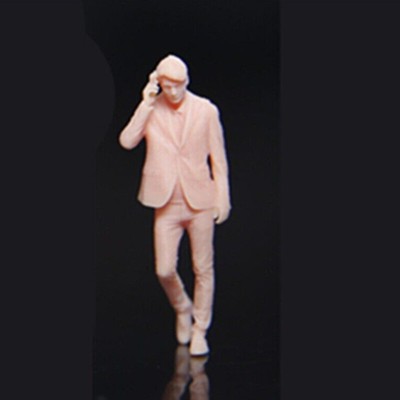 1:64 3D Printing Banker Man Male Miniatures Figures Call Up Scene Model Cars Toy