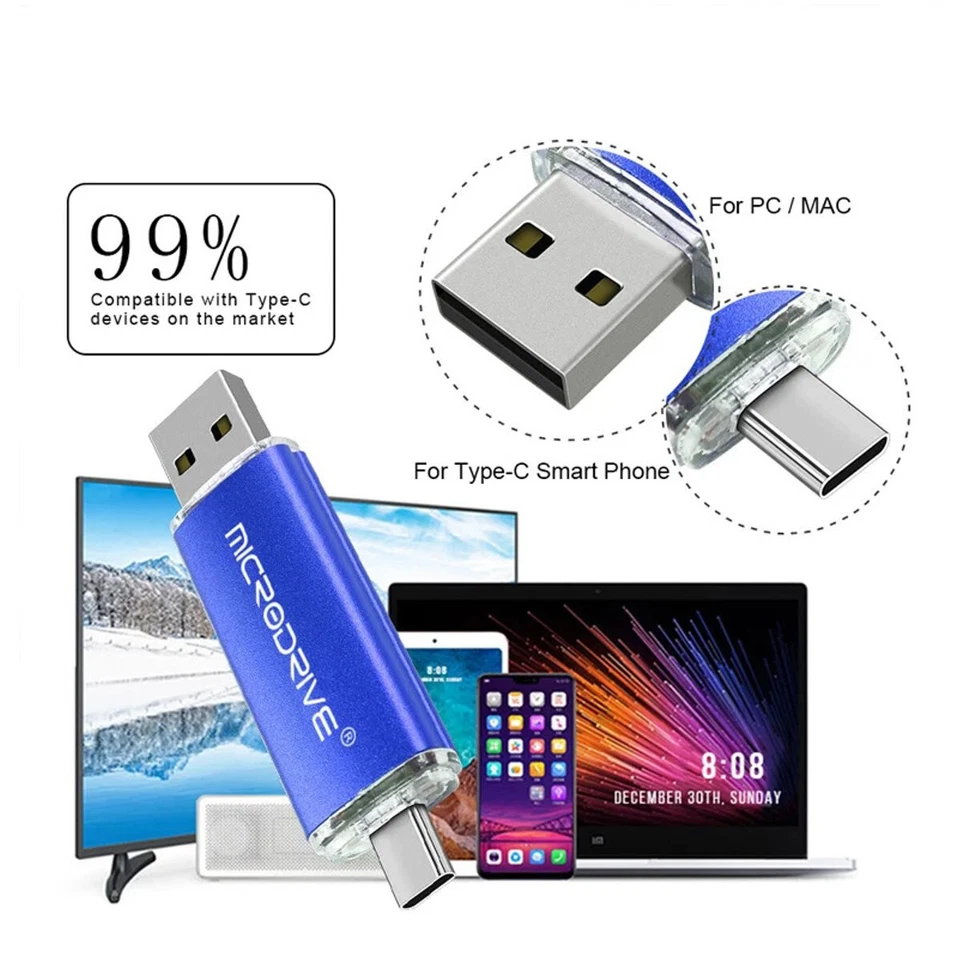 Clé USB 128 Go 128Gb 64 go Type C OTG USB Flash pour smarphone Android et PC - Photo 2/4
