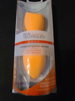 Real Techniques Miracle Complexion Makeup Sponge 2 Ct - NIB