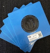 Lot of 4 Quickflash No Caulking Utility Pipe Flashing Panel, P-300 3" to 3 1/2"