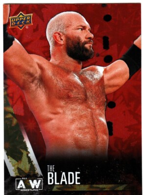 2021 AEW Upper Deck The Blade #17 Gold PYRO  Parallel Insert Card