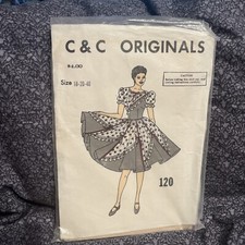 Vintage C & C Originals 120 Square Dance Pattern Size 18-20-40 Uncut 1970’s