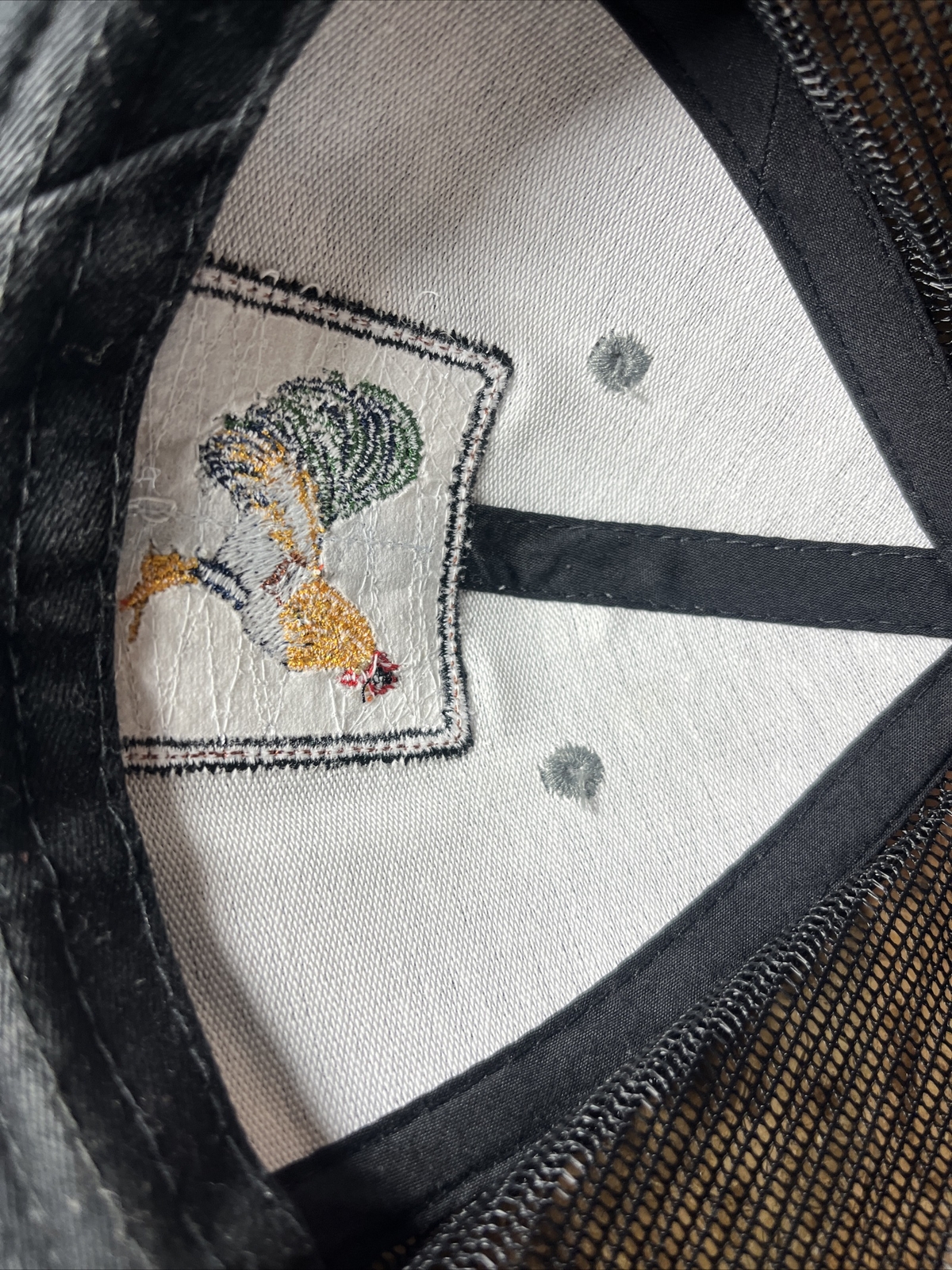 ROOSTER PATCH ADJUSTABLE SNAPBACK HAT CAP  Gray/b… - image 7