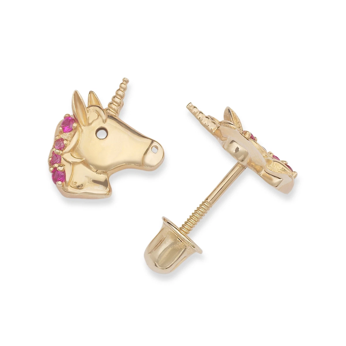 Real gold unicorn sale earrings