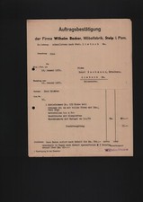 STOLP, Brief 1932, Wilhelm Becker Möbel-Fabrik