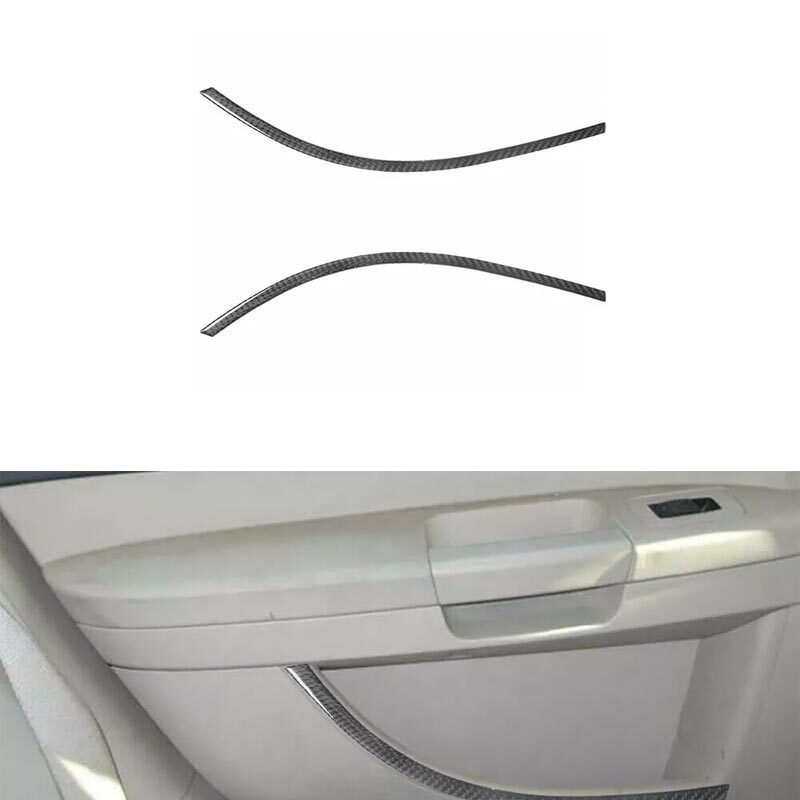 Carbon Fiber Car Interior Rear Door Storage Accent For Chrysler 300 300C
