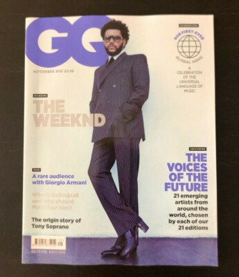 British GQ Magazine The Weeknd  Abel Makkonen Tesfaye September 2021 SHIP NOW