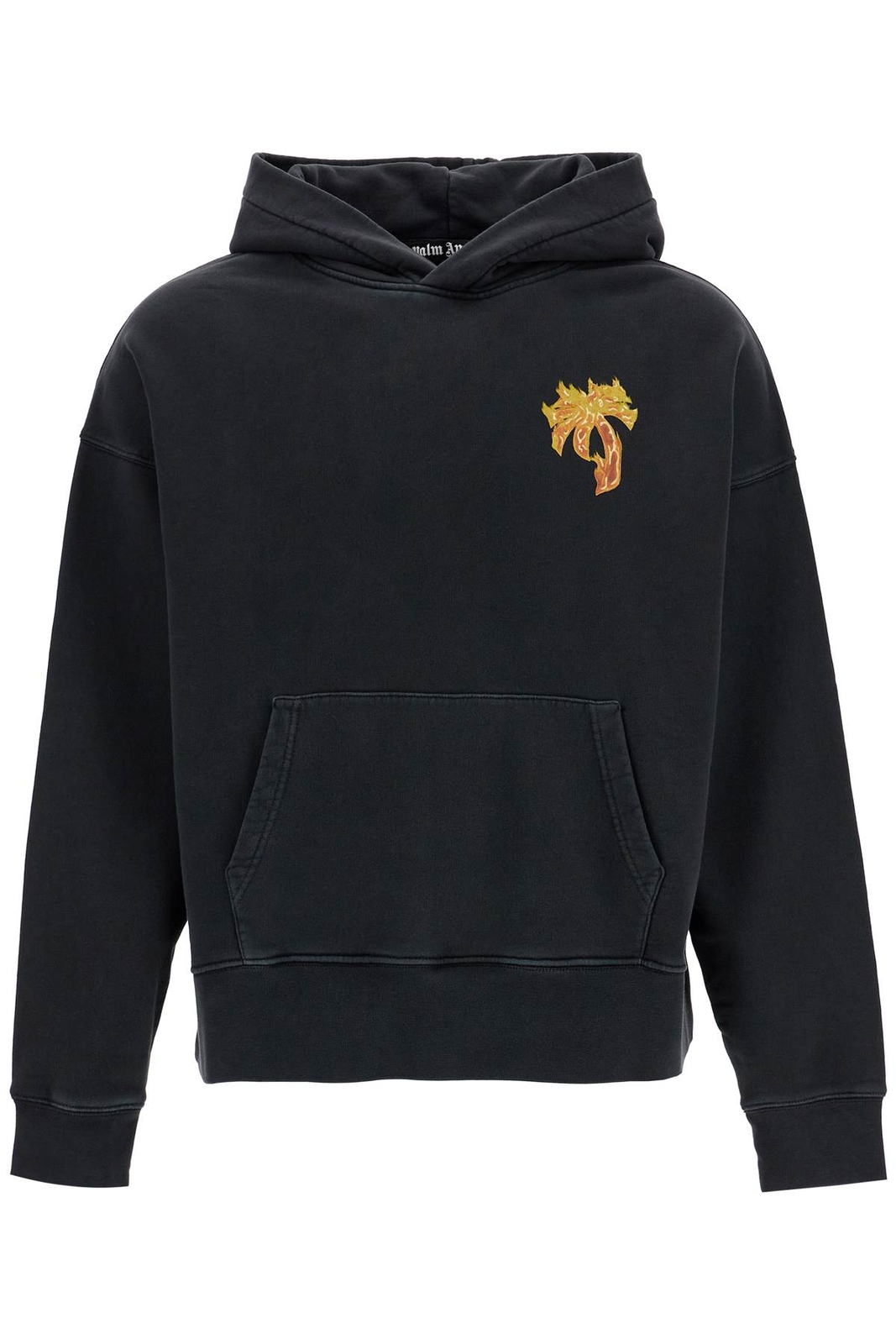 Мужская толстовка с капюшоном Burning Palm hoodie Tg. L PMBB058F24FLE005 1076 ЧЕРНЫЙ