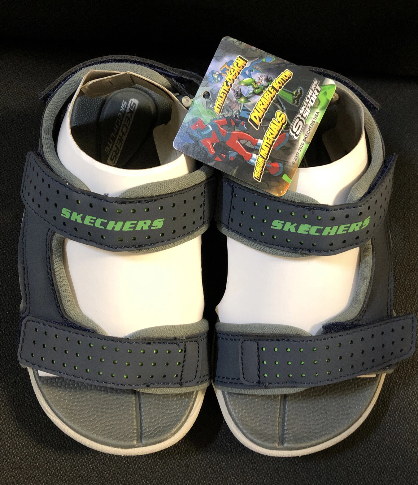 Skechers Youth Boy's Supreme River Blast Sandals NVY #92223L Size:11