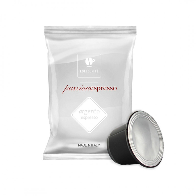 500 Capsule Lollo Miscela ARGENTO Caffè Compatibile NESPRESSO Passionespresso - 1