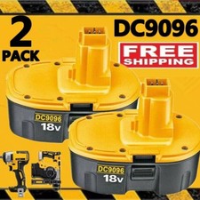 2pack 18 Volt Replacement for Dewalt Battery DC9096-2 DC9098 DC9099 DW9096